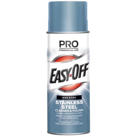 EASY-OFF Stainless Steel Cleaner/Polish, 17 fl oz (0.5 quart) Can, 6 PK RAC76461CT